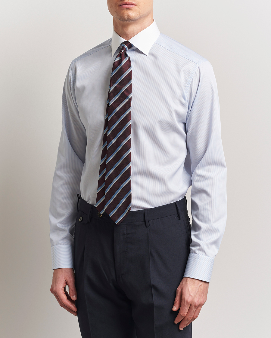 Herr | Skjortor | Eton | Slim Fit Fine Twill Shirt Light Blue