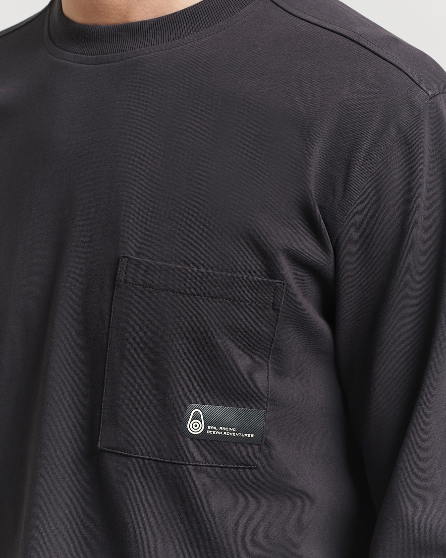 Herr | T-Shirts | Sail Racing | Cyclone Heavy Cotton Long Sleeve T-Shirt Phantom Grey
