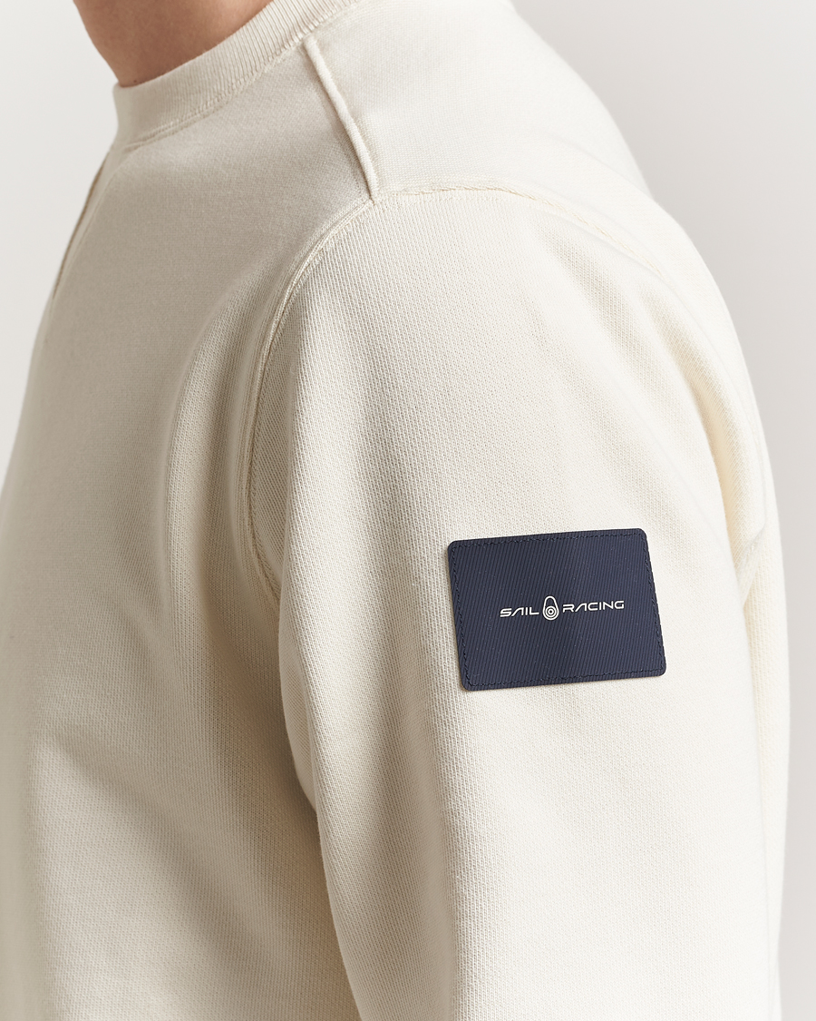Herr | Tröjor | Sail Racing | Wind Crew Neck Sweatshirt Off White