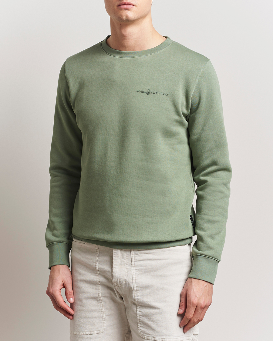 Herr | Tröjor | Sail Racing | Bowman Crew Neck Sweatshirt Hedge Green