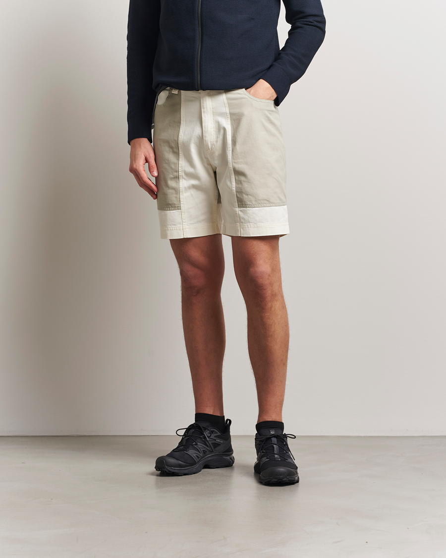 Herr | Shorts | Sail Racing | Breeze Cotton Twill Blocked Shorts Off White