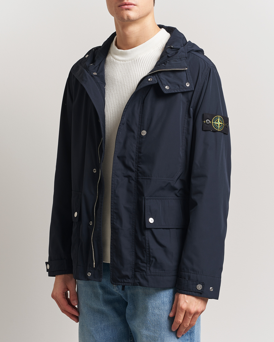 Herr | Jackor | Stone Island | Micro Twill Short Parka Navy Blue