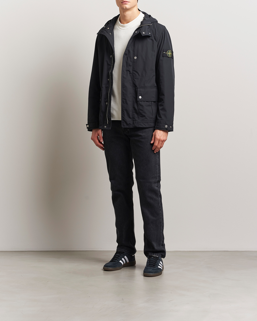 Herr | Jackor | Stone Island | Micro Twill Short Parka Black