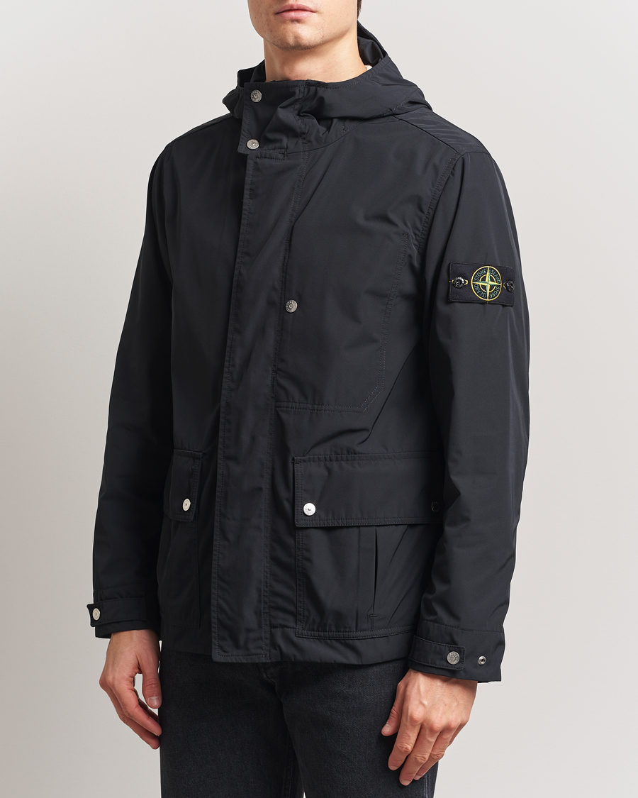 Herr | Jackor | Stone Island | Micro Twill Short Parka Black