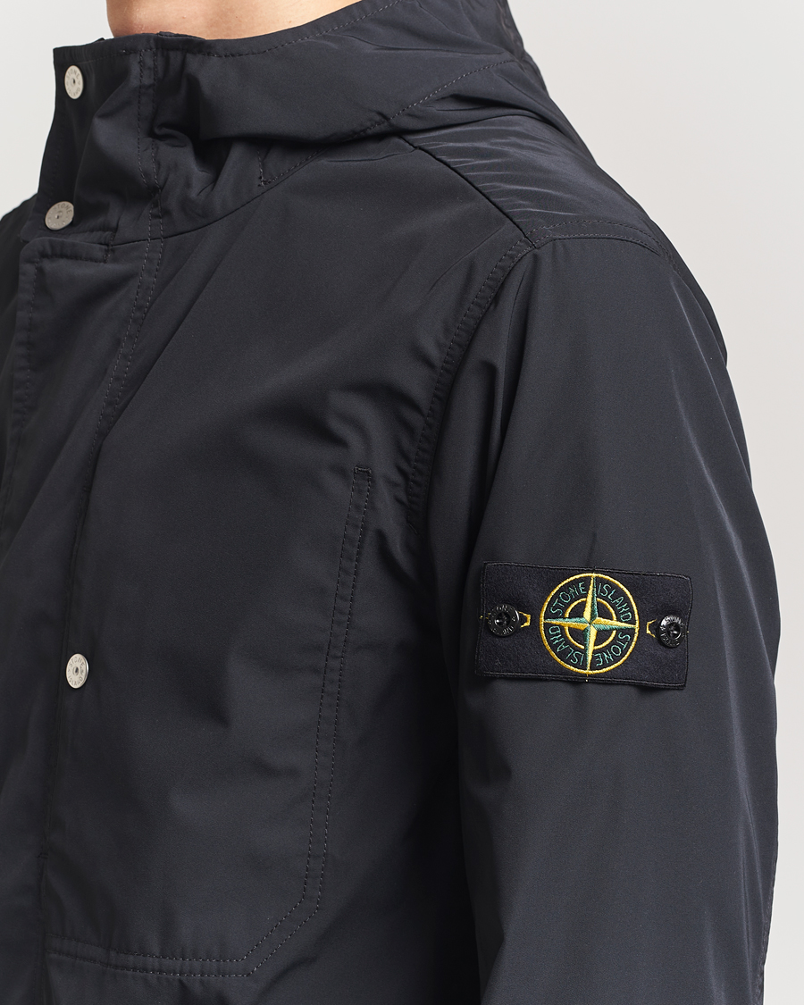 Herr | Jackor | Stone Island | Micro Twill Short Parka Black