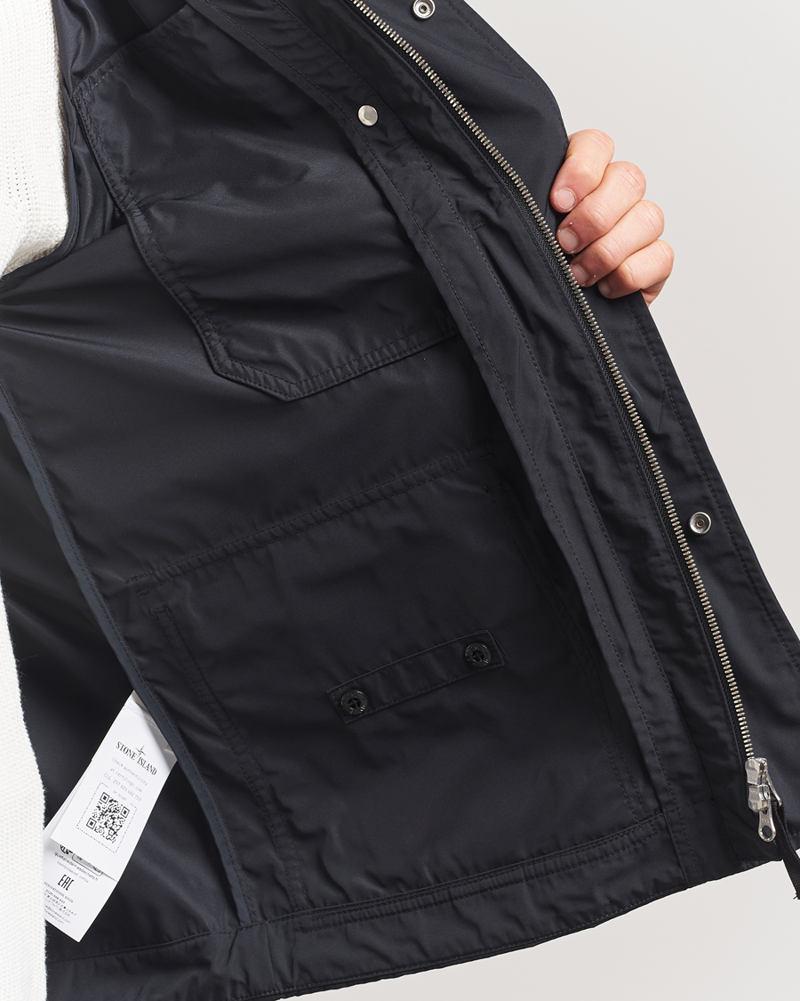 Herr | Jackor | Stone Island | Micro Twill Short Parka Black