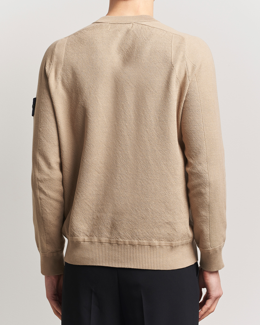 Herr | Tröjor | Stone Island | Micro Stitch Organic Cotton Crew Biscuit