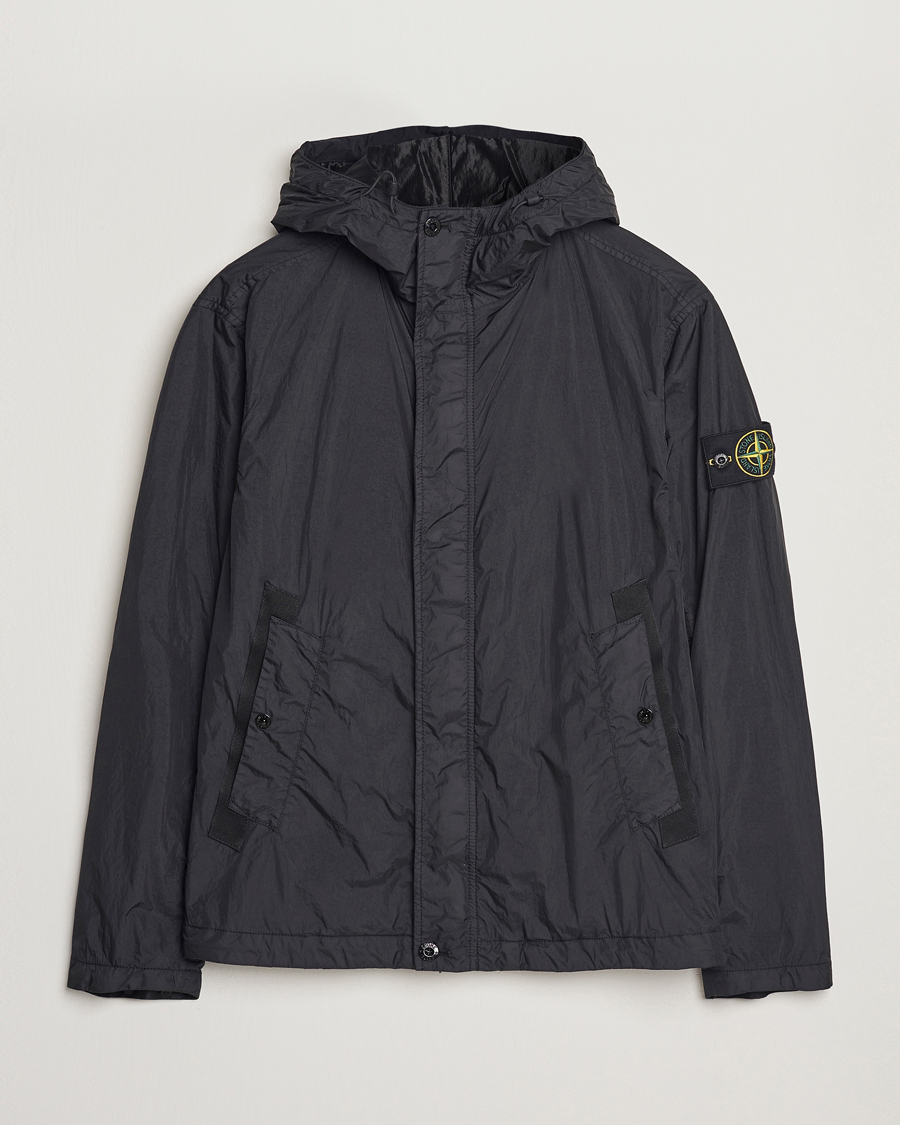 Herr | Jackor | Stone Island | Crinkle Reps Hooded Jacket Black