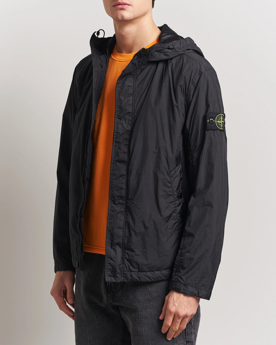 Herr | Jackor | Stone Island | Crinkle Reps Hooded Jacket Black