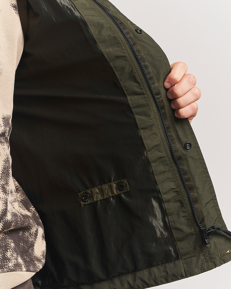 Herr | Jackor | Stone Island | Crinkle Reps Hooded Jacket Military Green