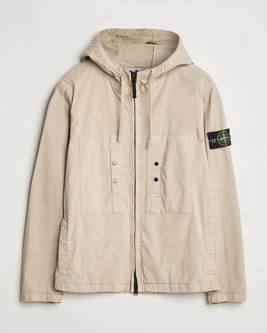 Herr | Jackor | Stone Island | Supima Cotton Stretch Hooded Jacket Desert