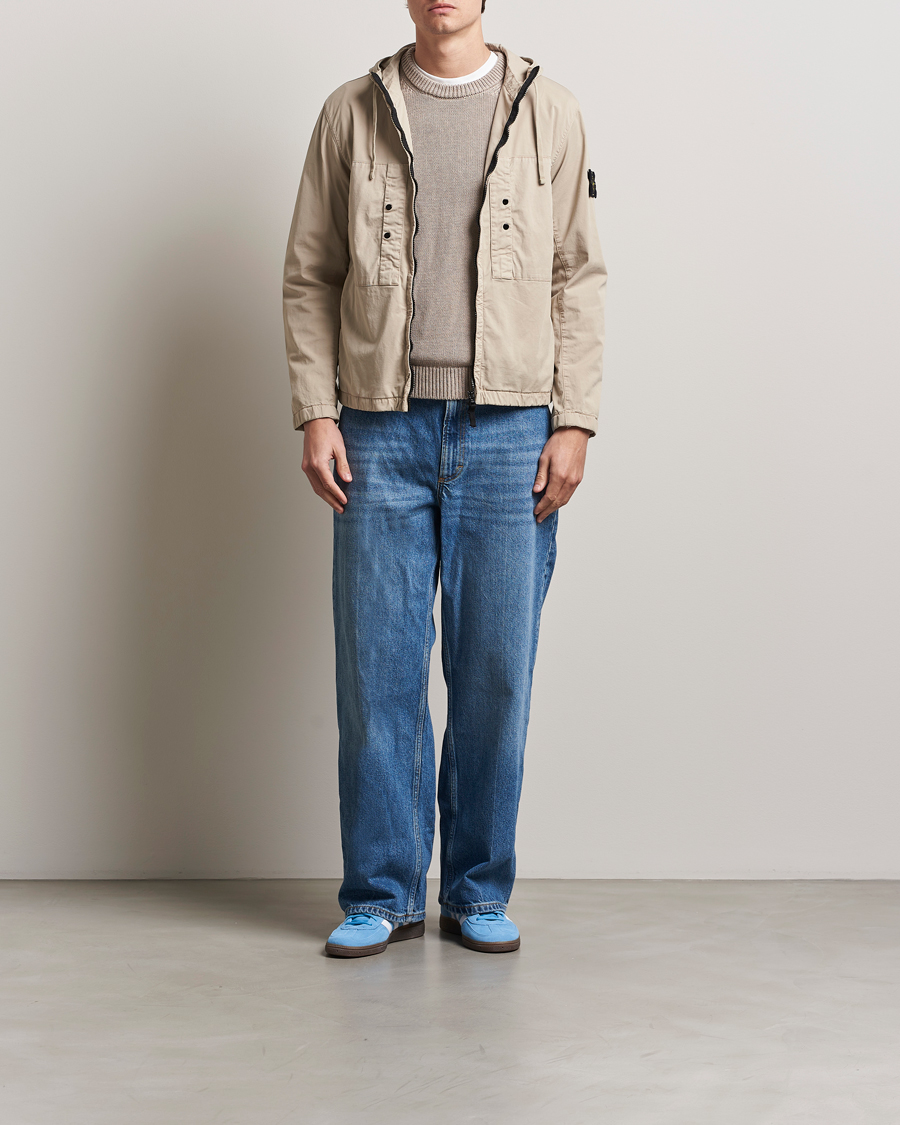 Herr | Jackor | Stone Island | Supima Cotton Stretch Hooded Jacket Desert