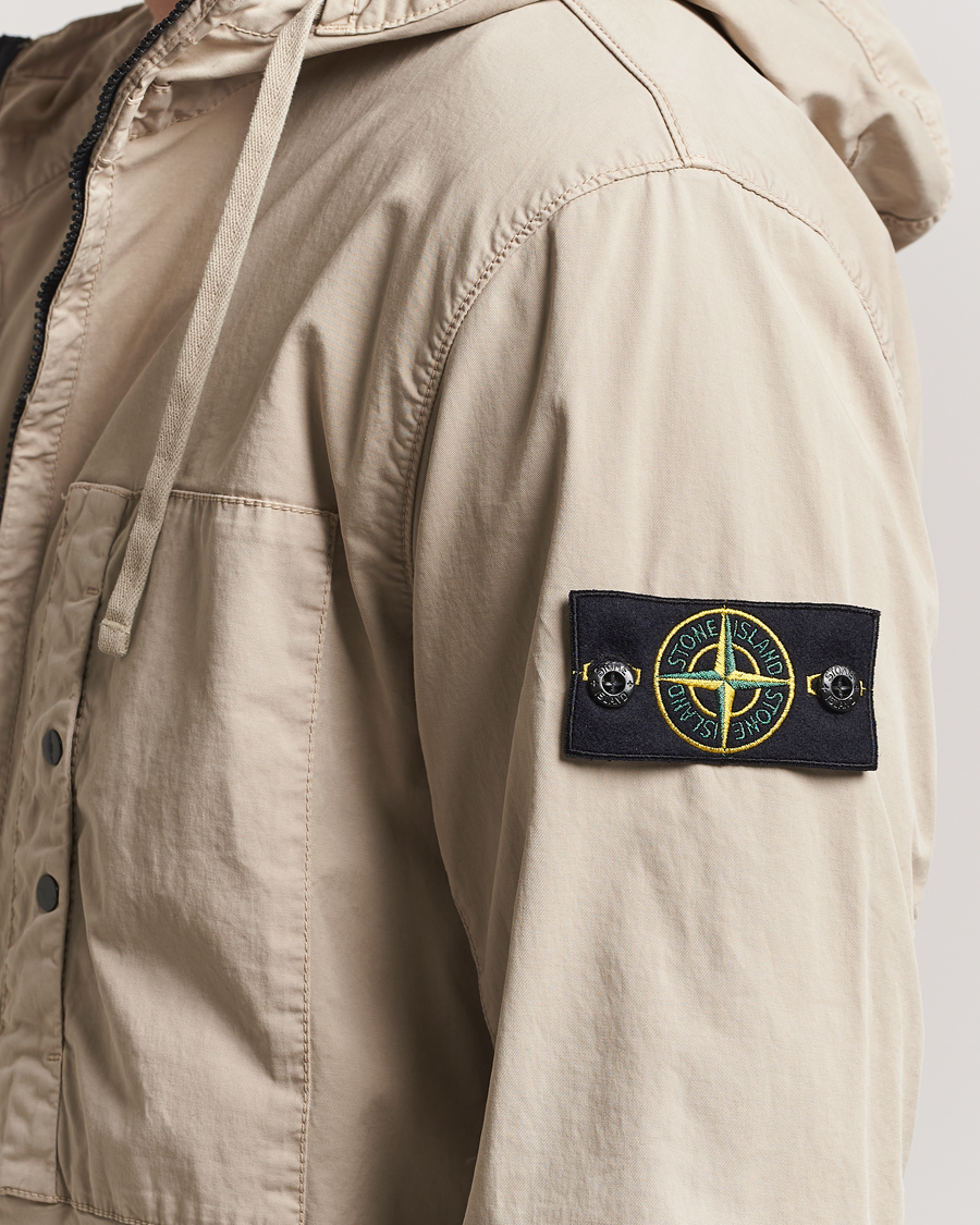 Herr | Jackor | Stone Island | Supima Cotton Stretch Hooded Jacket Desert