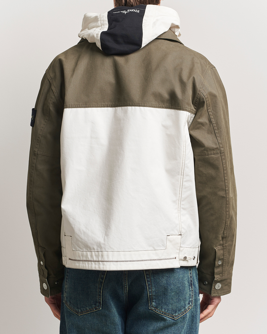 Herr | Jackor | Stone Island | Tela Resinata Block Colour Jacket Military Green