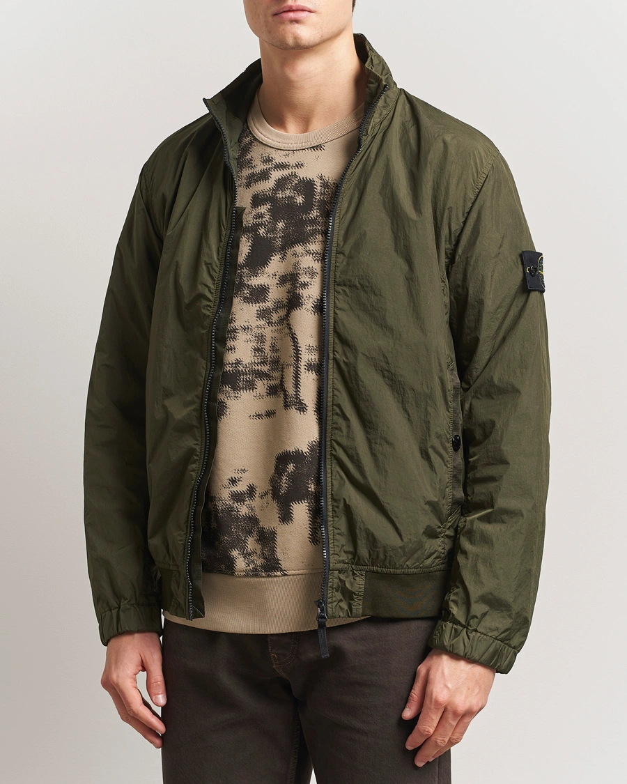 Herr | Jackor | Stone Island | Crinkle Reps Short Jacket Military Green