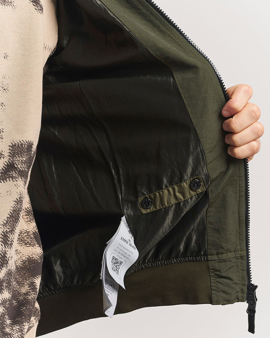Herr | Jackor | Stone Island | Crinkle Reps Short Jacket Military Green