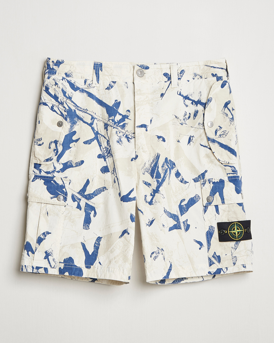 Herr | Shorts | Stone Island | Stretch Ripstop Camo Shorts Desert