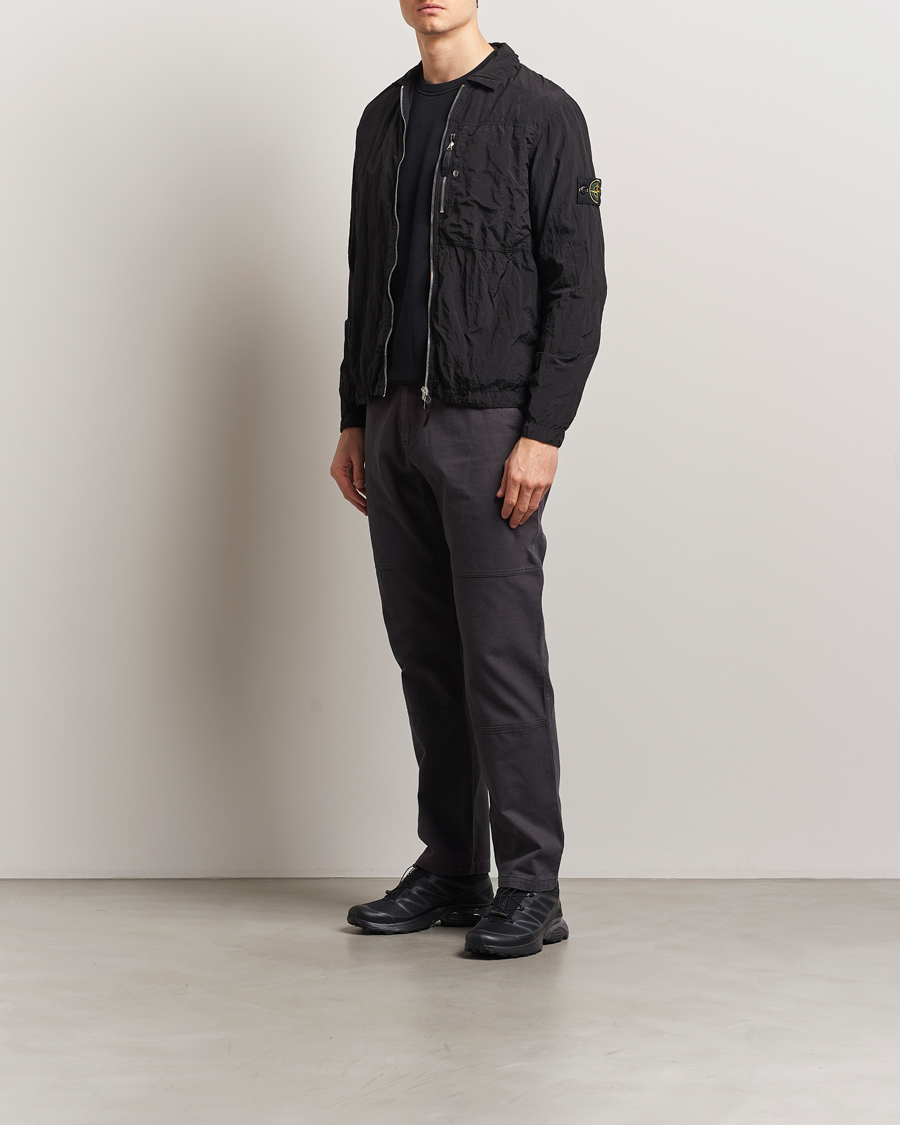 Herr | Skjortor | Stone Island | Nylon Metal Zip Overshirt Black