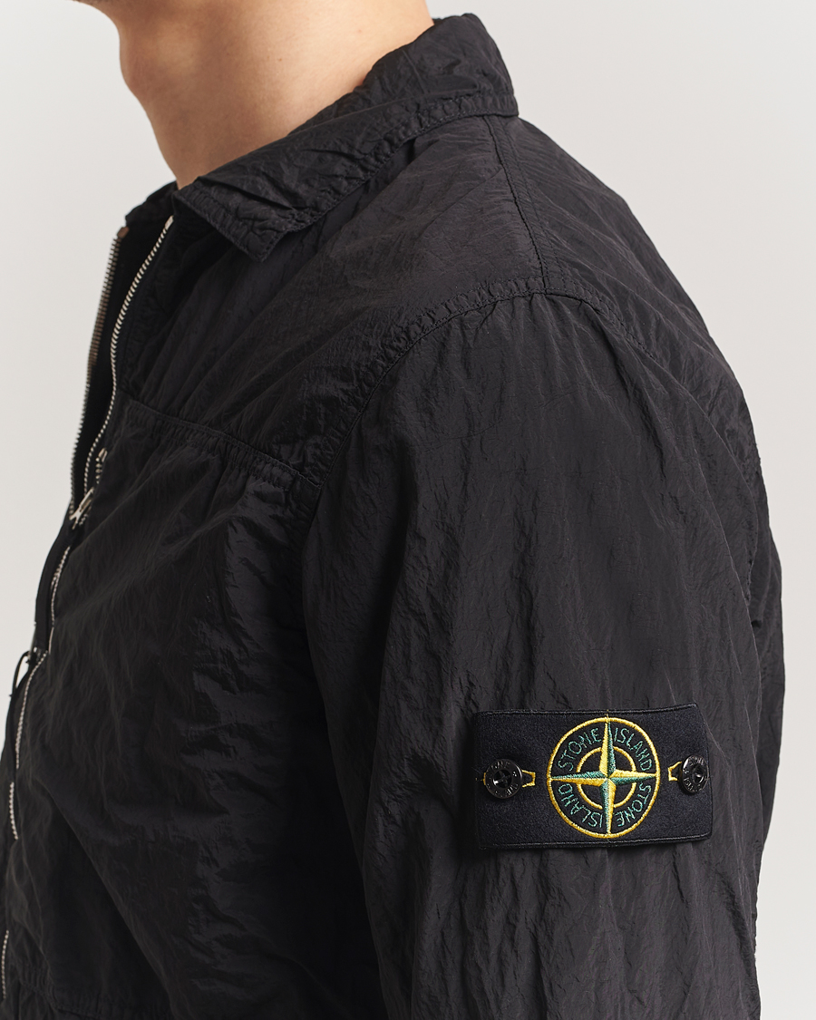 Herr | Skjortor | Stone Island | Nylon Metal Zip Overshirt Black