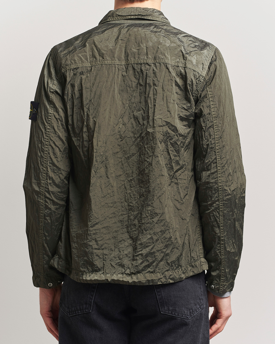 Herr | Skjortor | Stone Island | Nylon Metal Zip Overshirt Military Green