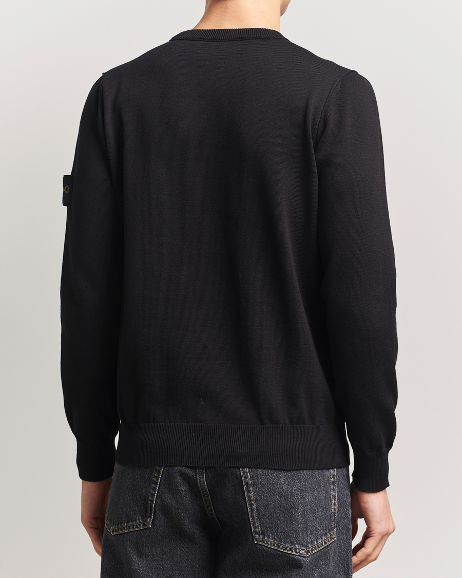 Herr | Tröjor | Stone Island | Soft Organic Cotton Crew Neck Black