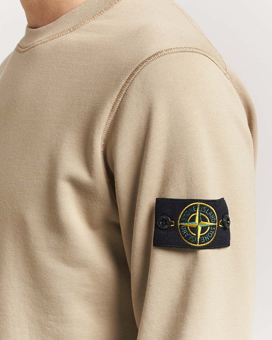 Herr | Tröjor | Stone Island | Garment Dyed Fleece Sweatshirt Desert