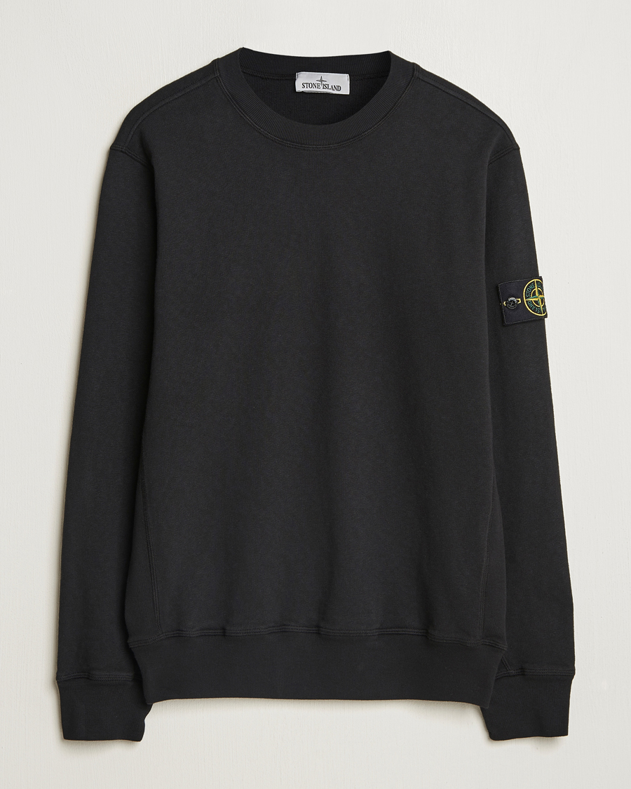 Herr | Tröjor | Stone Island | Old Dyed Cotton Sweatshirt Black
