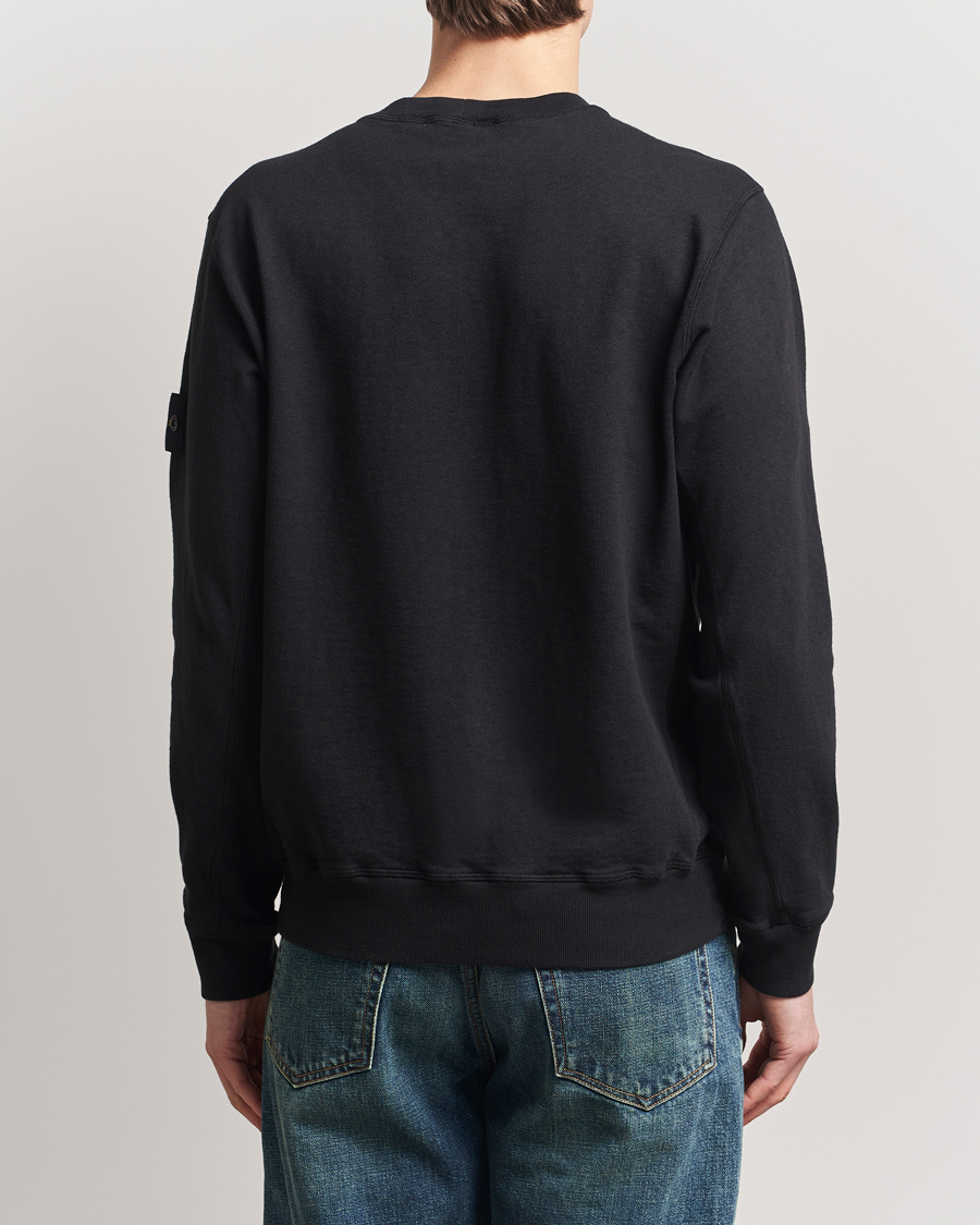 Herr | Tröjor | Stone Island | Old Dyed Cotton Sweatshirt Black