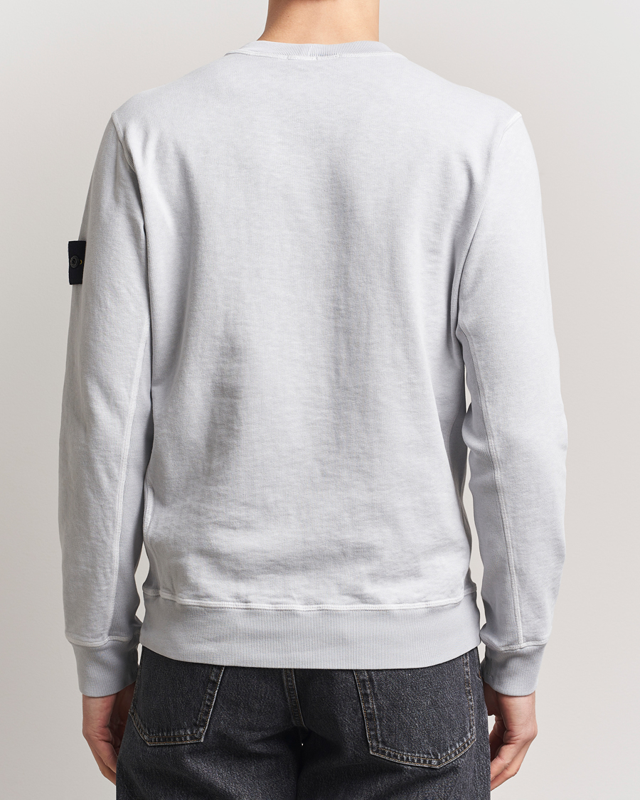 Herr | Tröjor | Stone Island | Old Dyed Cotton Sweatshirt Pearl Grey
