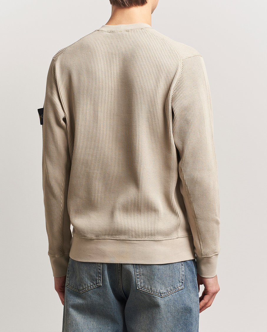 Herr | Tröjor | Stone Island | Organic Cotton Waffle Fleece Sweatshirt Desert