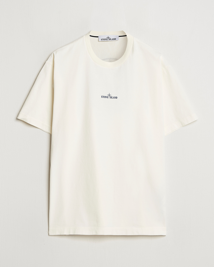 Herr | T-Shirts | Stone Island | Compas Camo Backlogo T-Shirt Ivory