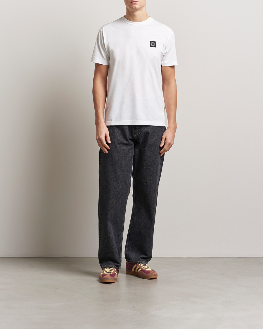 Herr | T-Shirts | Stone Island | Garment Dyed Cotton Jersey T-Shirt White