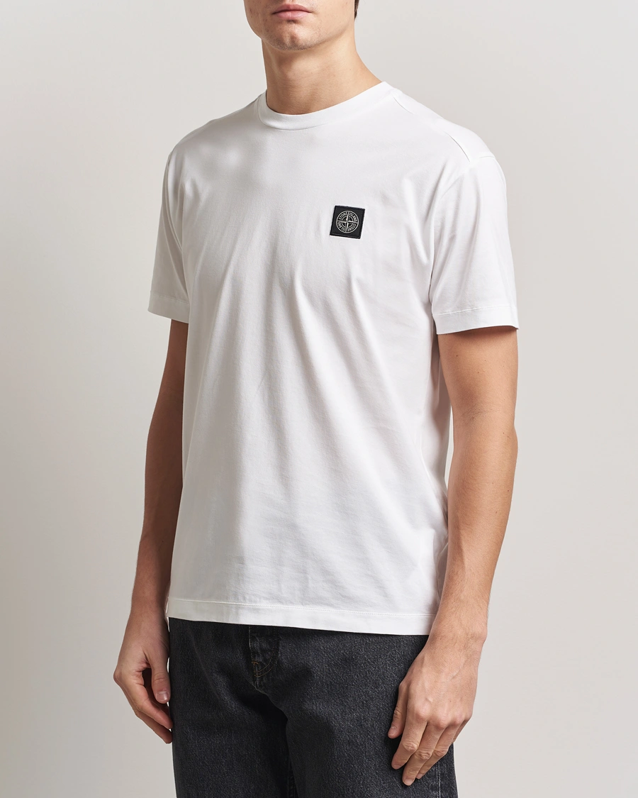 Herr | T-Shirts | Stone Island | Garment Dyed Cotton Jersey T-Shirt White