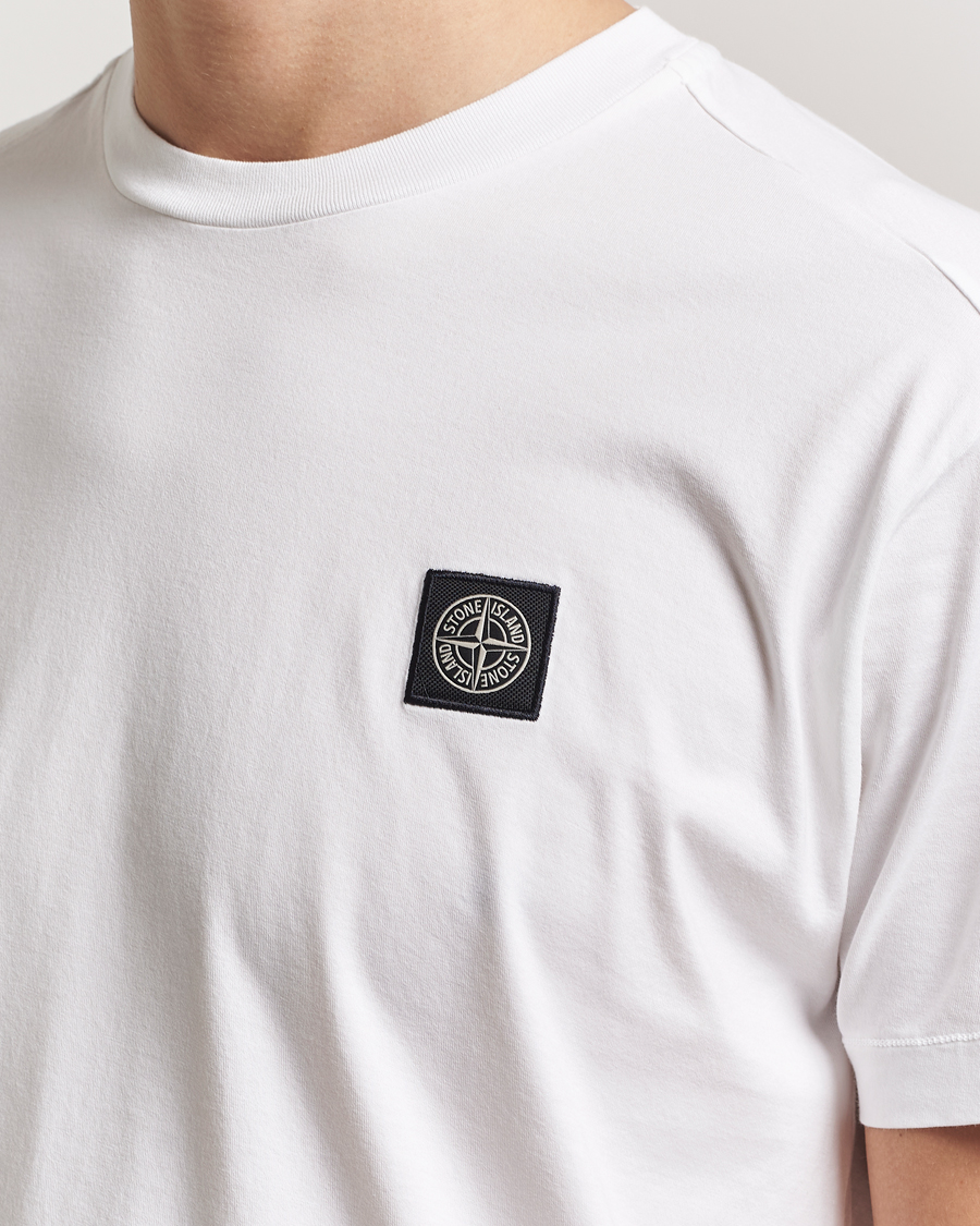 Herr | T-Shirts | Stone Island | Garment Dyed Cotton Jersey T-Shirt White