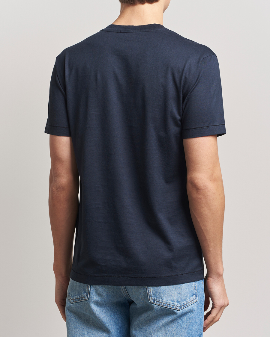 Herr | T-Shirts | Stone Island | Garment Dyed Cotton Jersey T-Shirt Navy Blue