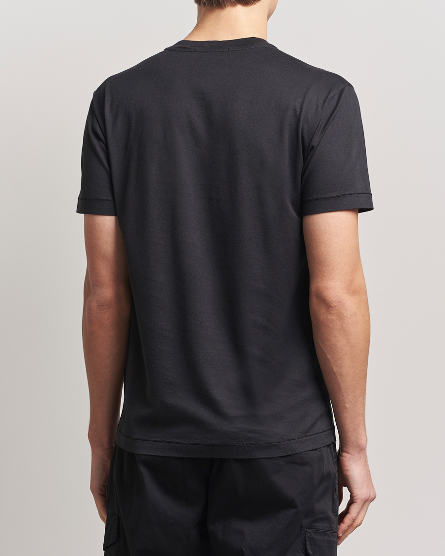 Herr | T-Shirts | Stone Island | Garment Dyed Cotton Jersey T-Shirt Black