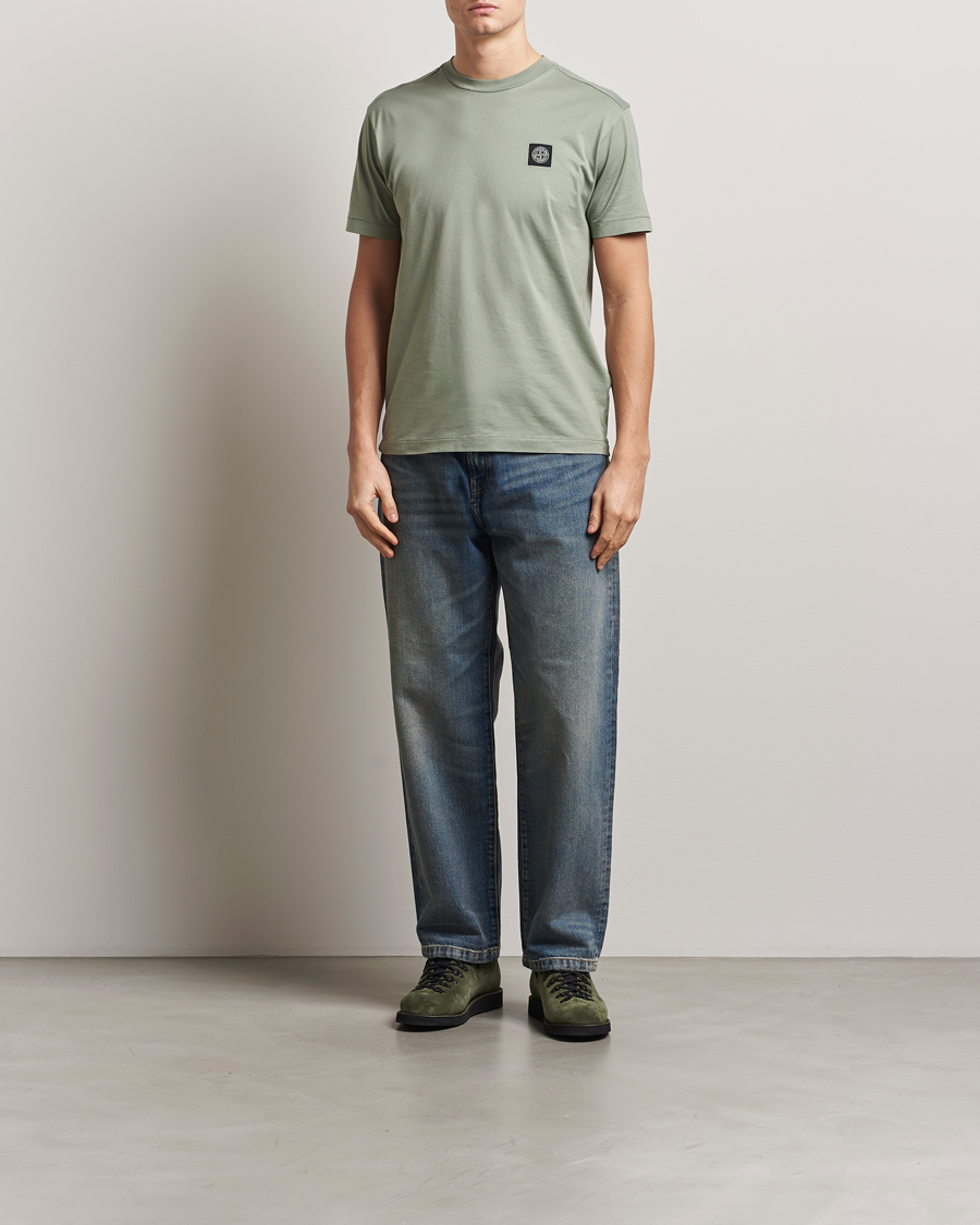 Herr | T-Shirts | Stone Island | Garment Dyed Cotton Jersey T-Shirt Sage