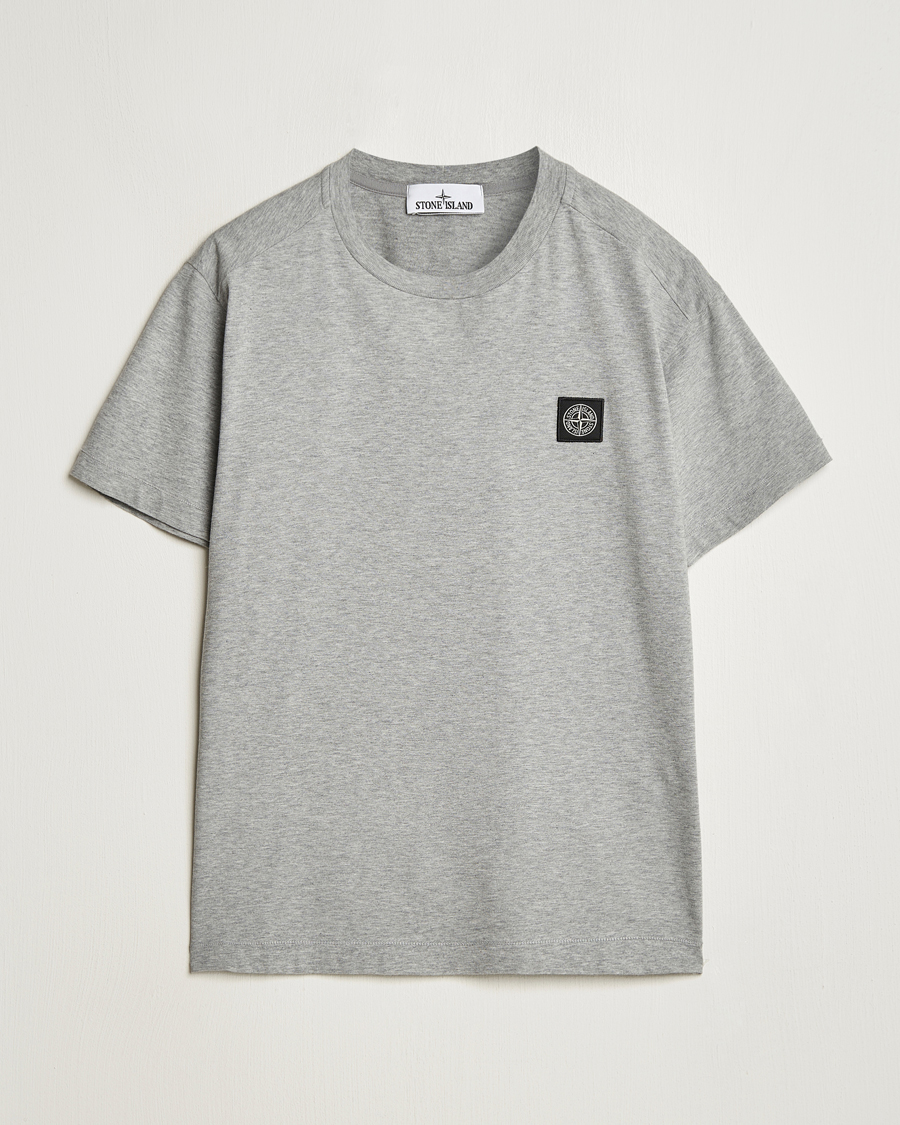 Herr | T-Shirts | Stone Island | Garment Dyed Cotton Jersey T-Shirt Melange Grey