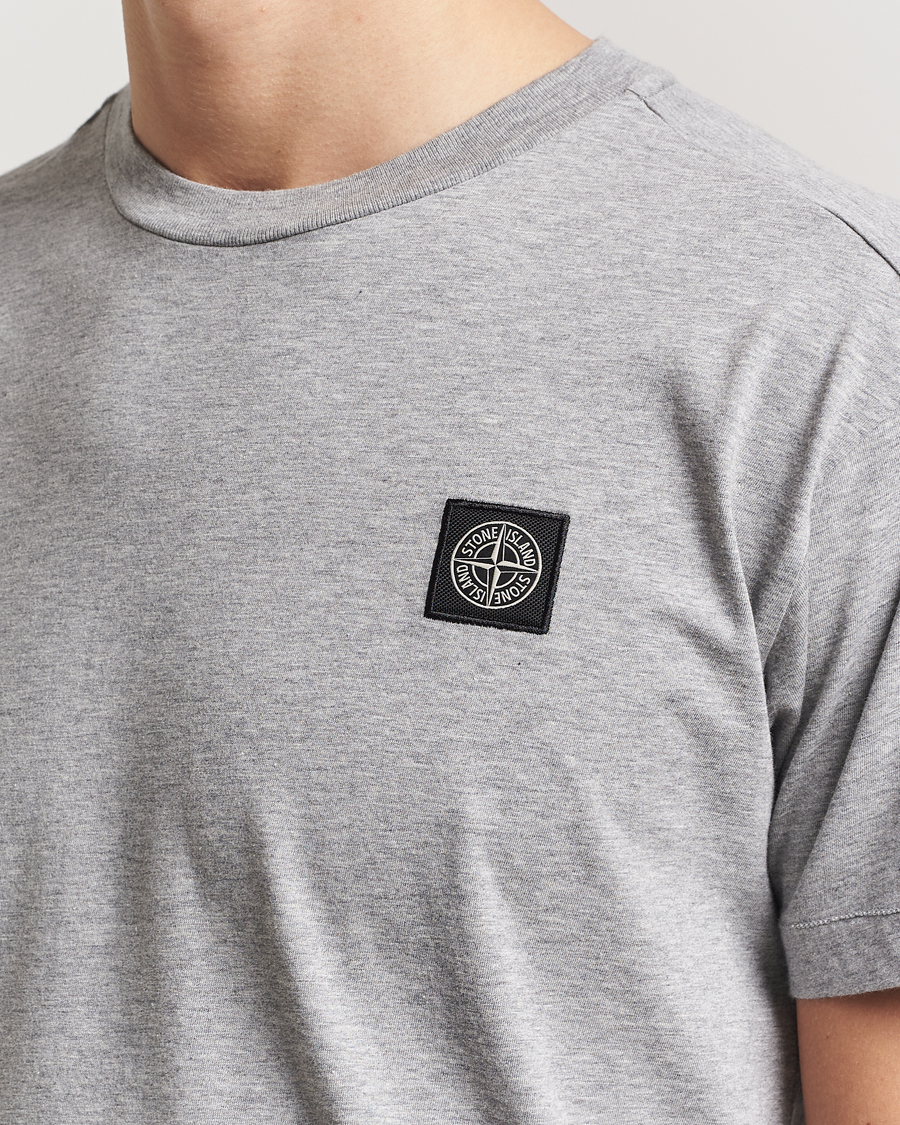 Herr | T-Shirts | Stone Island | Garment Dyed Cotton Jersey T-Shirt Melange Grey
