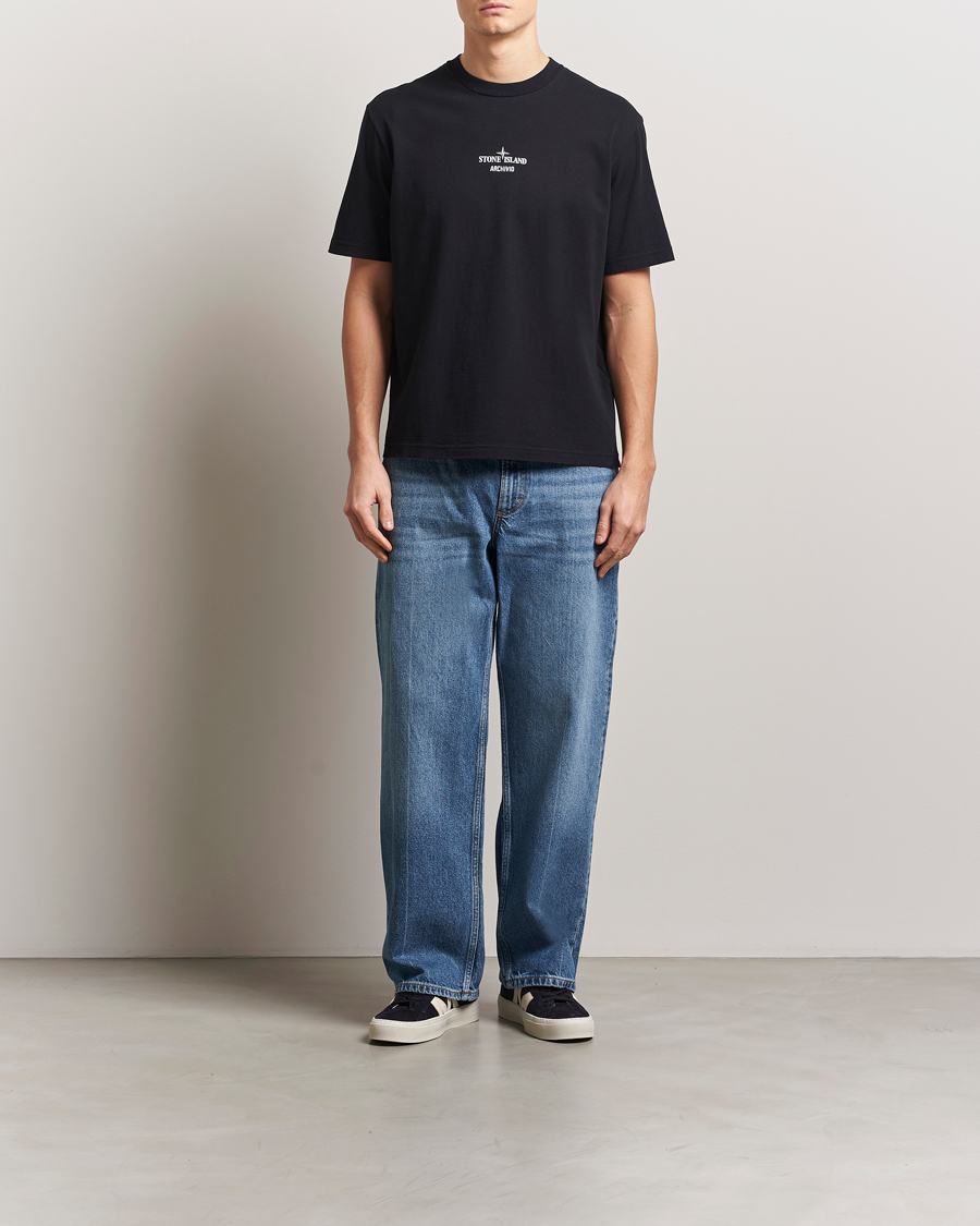 Herr | T-Shirts | Stone Island | Archivio Print T-Shirt Black