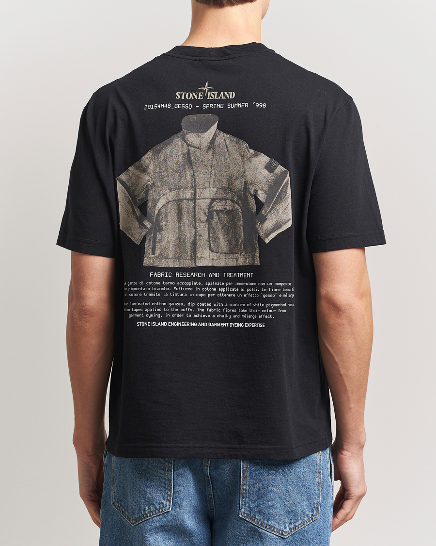 Herr | T-Shirts | Stone Island | Archivio Print T-Shirt Black