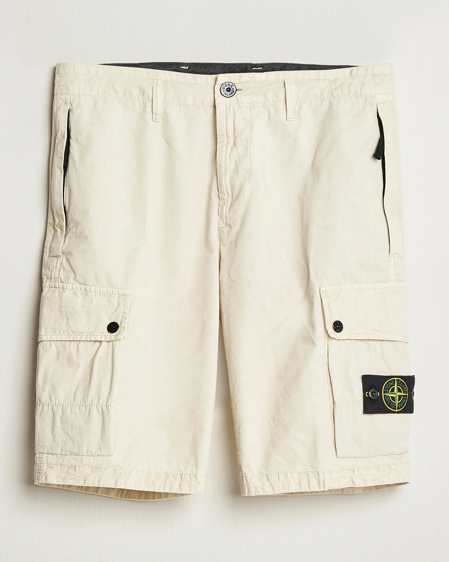 Herr | Shorts | Stone Island | Brushed Cotton Canvas Cargo Shorts Sand