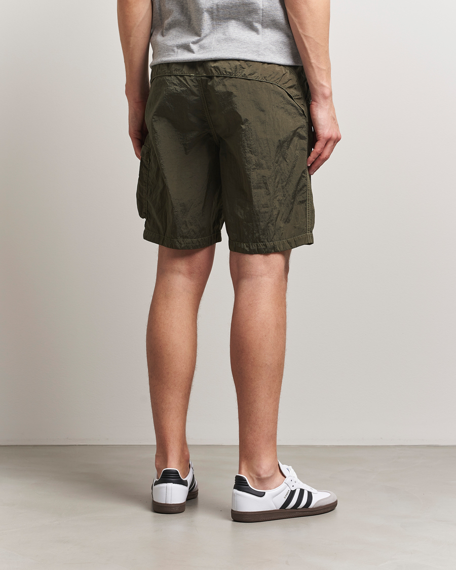 Herr | Shorts | Stone Island | Nylon Metal Drawstring Cargo Shorts Military Green