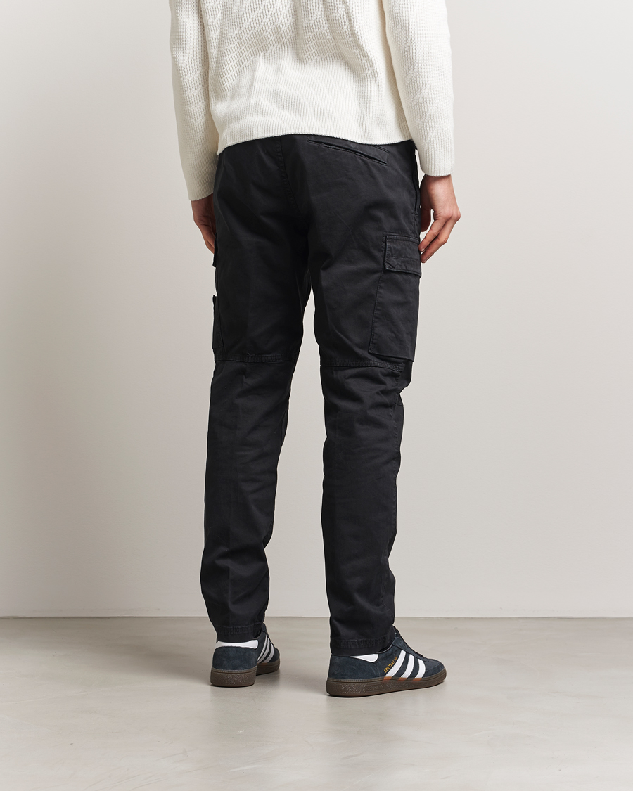 Herr | Byxor | Stone Island | Stretch Twill Cargo Pants Black