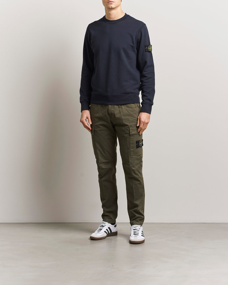 Herr | Byxor | Stone Island | Stretch Twill Cargo Pants Military Green