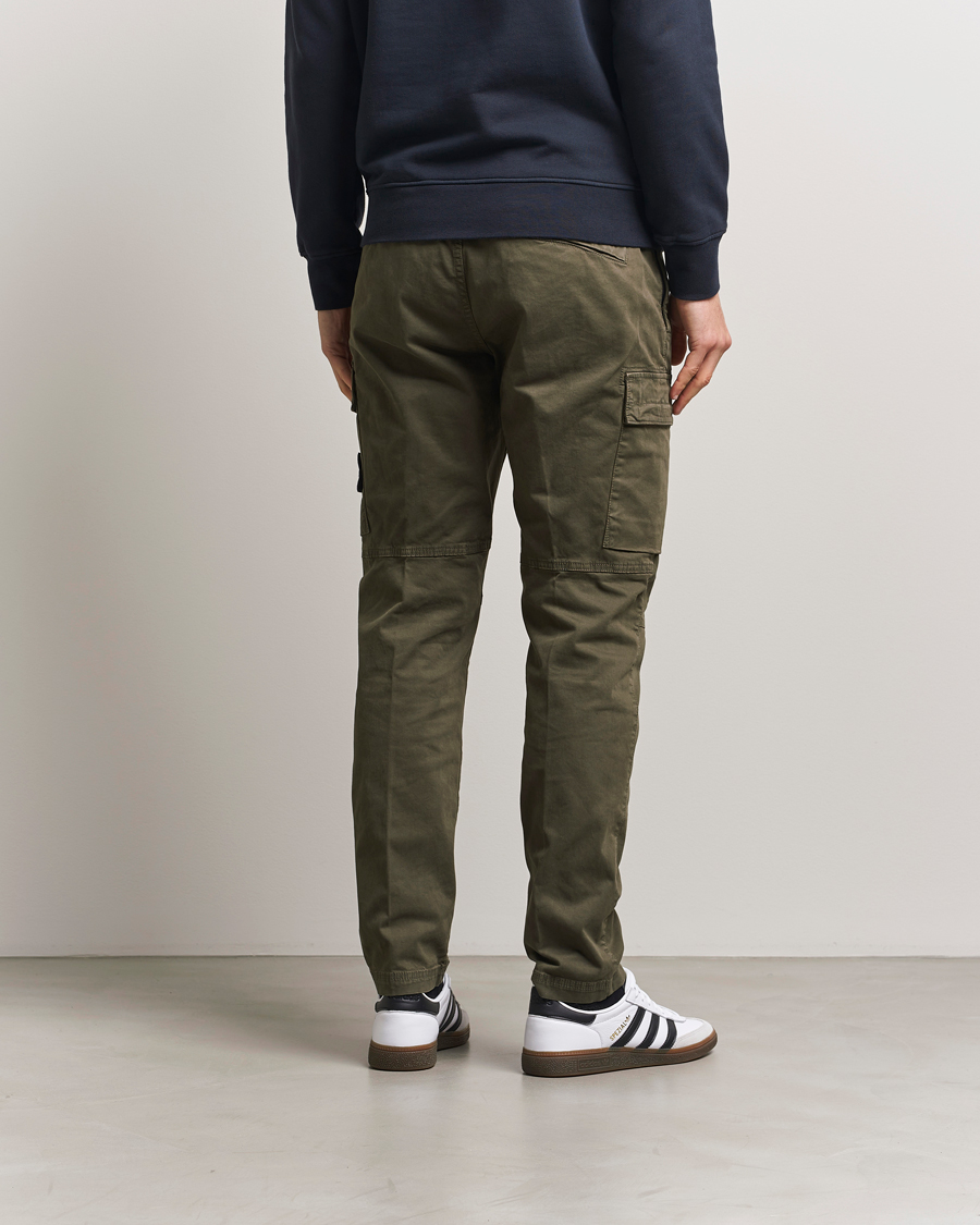Herr | Byxor | Stone Island | Stretch Twill Cargo Pants Military Green