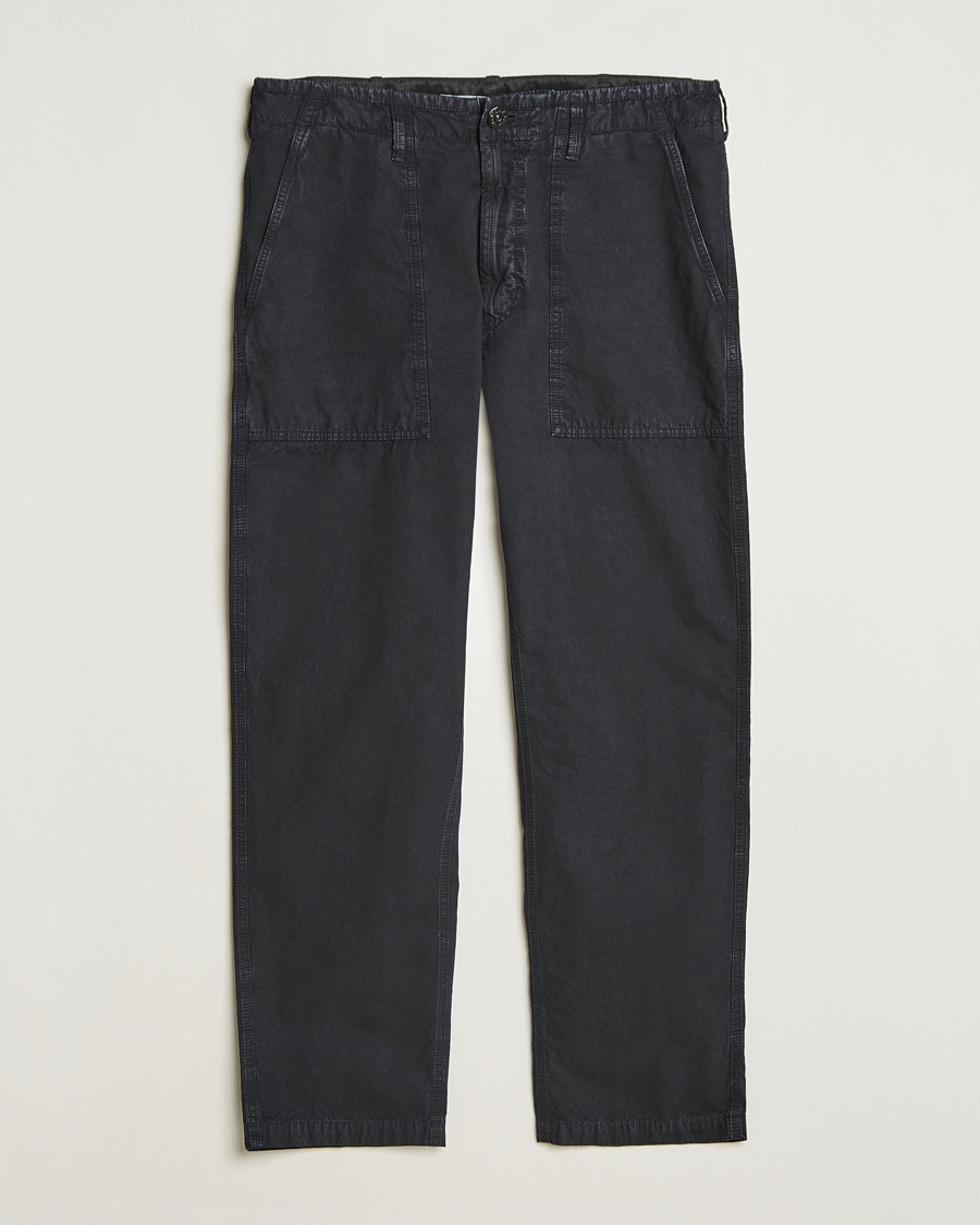 Herr | Byxor | Stone Island | Brushed Cotton Canvas Fatigue Pants Navy Blue