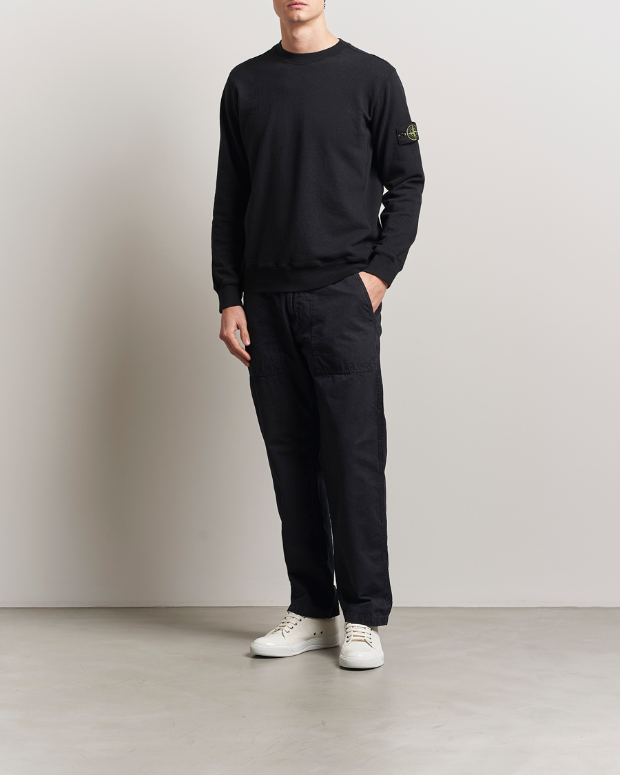 Herr | Byxor | Stone Island | Brushed Cotton Canvas Fatigue Pants Navy Blue