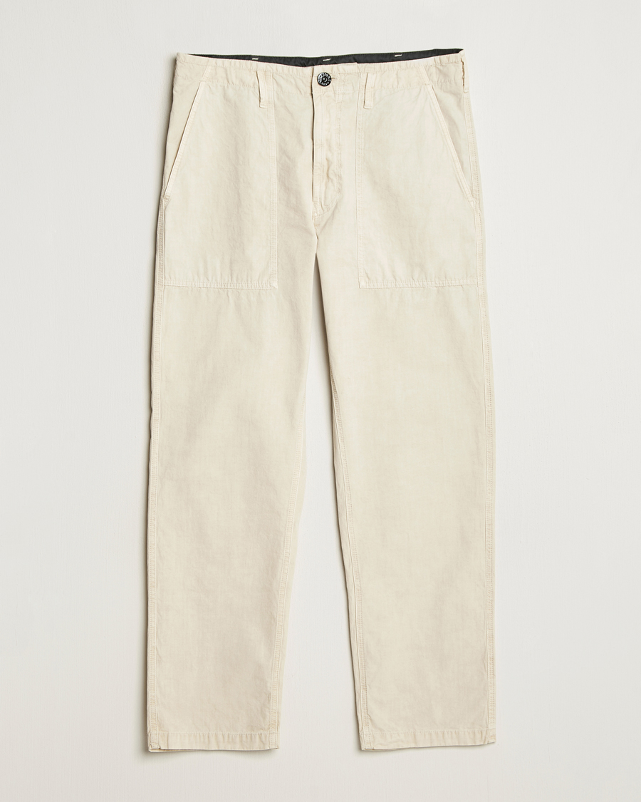 Herr | Byxor | Stone Island | Brushed Cotton Canvas Fatigue Pants Sand