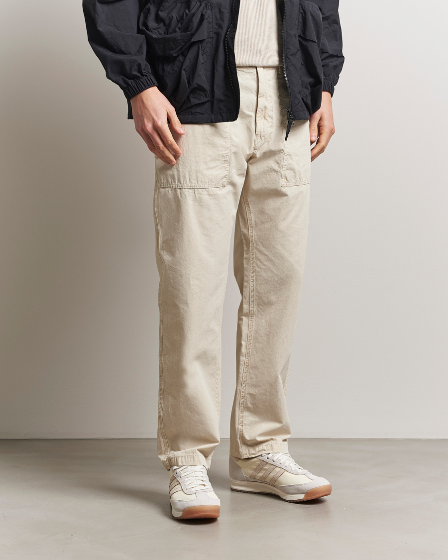 Herr | Byxor | Stone Island | Brushed Cotton Canvas Fatigue Pants Sand